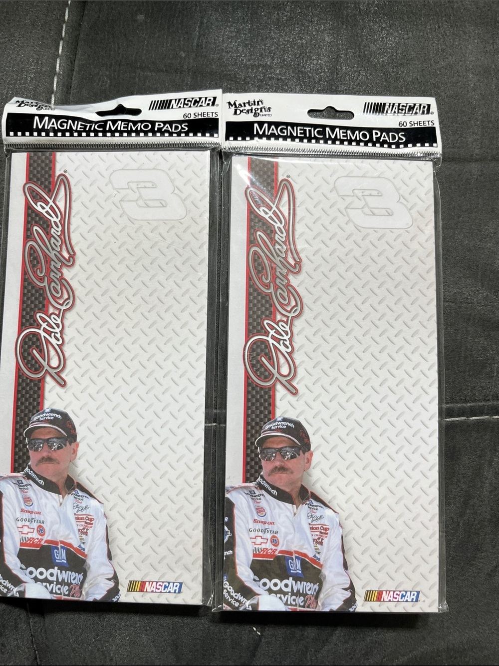 Dale Earnhardt sr magnetic memo pad bundle of 2